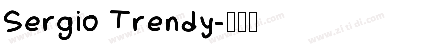 Sergio Trendy字体转换